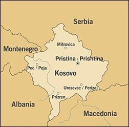 Kosovo - Mappa